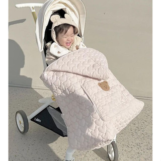 【Peanut】嬰兒披風秋冬 外出推車蓋毯 擋風毯 外套寶寶刷毛加厚保暖防風鬥 寶寶防風毯