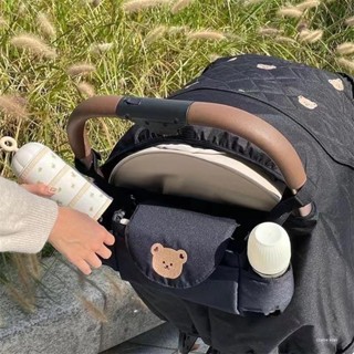 【米琪星球】韓國ins小熊嬰兒手推車多功能置物袋收納包遛娃神器童車水杯置物