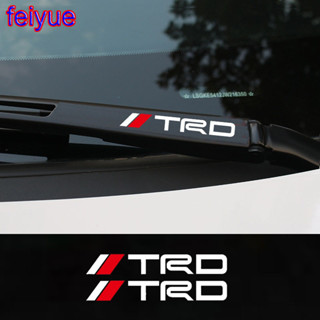 CAMRY 4 件 TRD 汽車擋風玻璃雨刮器貼紙適用於豐田凱美瑞卡羅拉 RAV4 CROWN REIZ PRIUS V