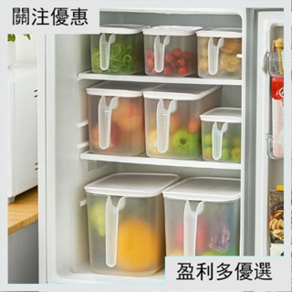 冰箱保鮮盒 透明密封整理盒 櫥櫃整理盒 帶手柄 帶蓋 密封盒 可疊加收納盒 帶把手儲物盒 零食密封盒 保鮮盒