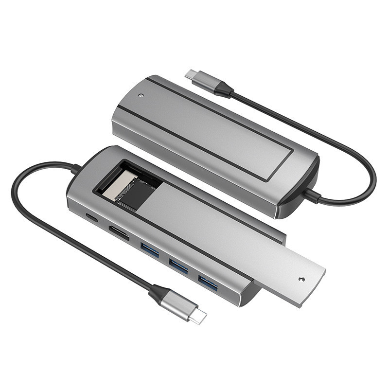 現貨蘋果Macbook電腦type-c擴展塢SSD M.2nvme硬盤盒集m.2 外接盒 hdd 外接硬碟 外接式硬碟