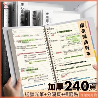 🌸臺灣出貨🌸A4/B5筆記本記憶本 康奈爾活頁筆記本記憶本 網格/橫線加厚 高效記憶學生推薦 活頁筆記本子 橫線網00