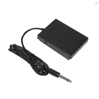 通用延音踏板鍵盤腳阻尼踏板,帶 6.35 毫米插頭,適用於電子風琴 MIDI 鍵盤數碼鋼琴電子鼓