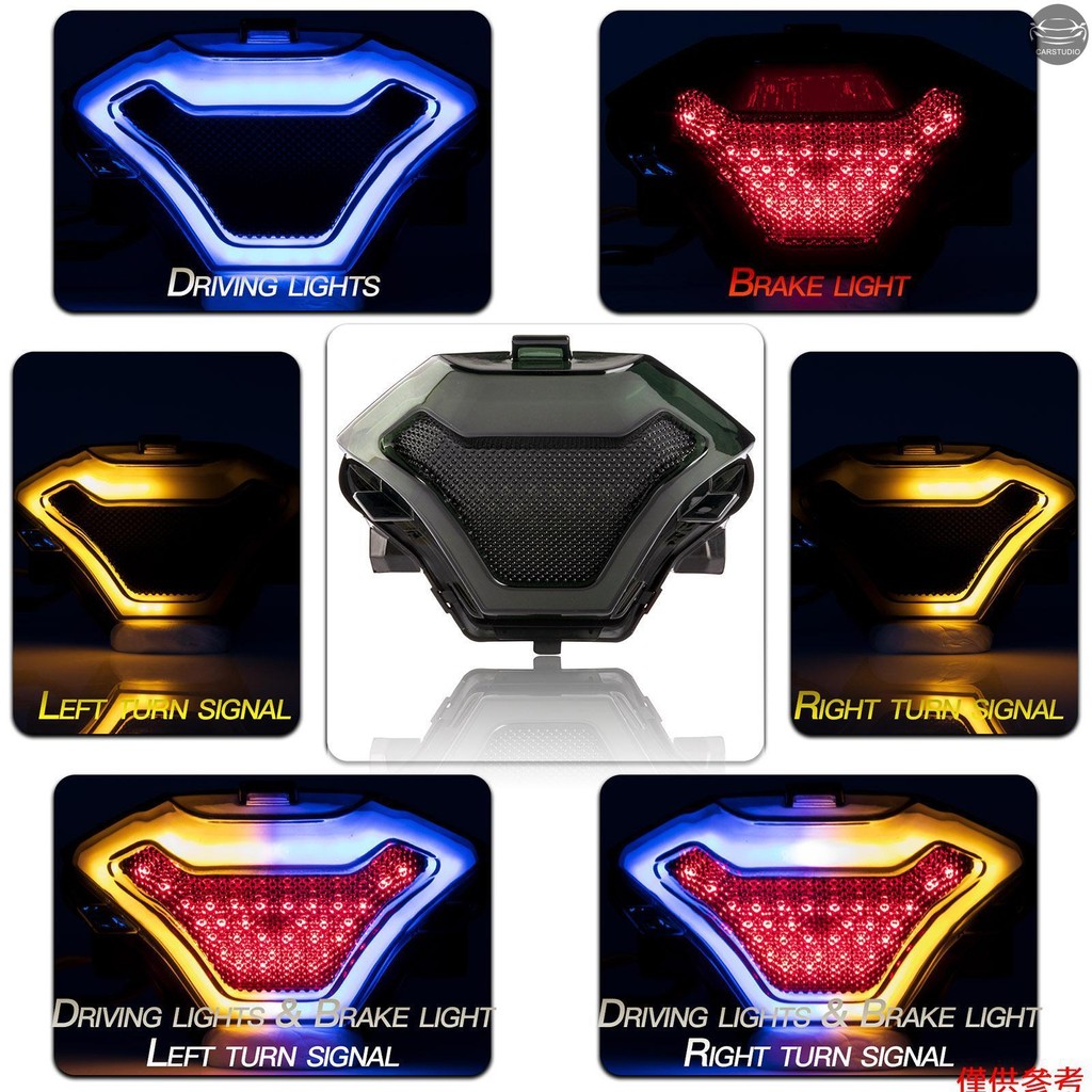 山葉 雅馬哈 YZF R3 R25 Y15ZR MT07 FZ07 LC150 摩托車剎車燈尾燈帶 LED 轉向燈更換