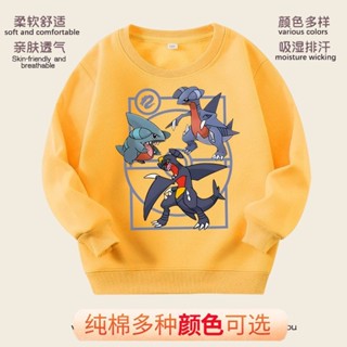 臺灣出貨【寶可夢】多色 兒童長袖上衣 卡通寶可夢衣服 女童加絨衛衣 兒童秋冬上衣