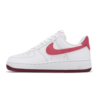 Nike 休閒鞋 Wmns Air Force 1 07 女鞋 白 紅 復古 AF1 [ACS] FQ7626-100