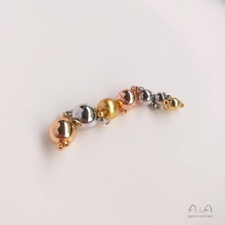 宏雲Hongyun-Ala新品-保色配件18k包金啞金白金色圓珠形磁鐵扣手鍊項鍊diy吸鐵圓球磁扣