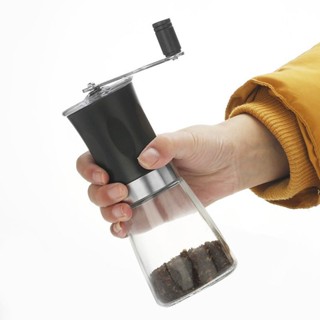 視覺化 咖啡手搖磨豆機 磨豆機 黑色 咖啡 研磨機咖啡手搖磨豆機咖啡豆研磨機咖啡傢用手動具現磨小型手磨咖啡機