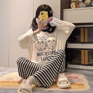 現貨 Chiikawa睡衣 莫代爾睡衣 長袖睡衣 吉伊卡哇 家居服 可愛睡衣 親子睡衣 兩件式睡衣 烏薩奇睡衣 卡通睡衣