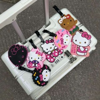 行李箱束帶 行李束帶 旅行箱束帶 hellokitty行李牌防丟失行李箱標識牌書包吊牌吊飾可愛卡通行李牌