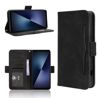 索尼 Sony Xperia 1 VII 7代 多卡槽 翻蓋皮套 錢包款手機殼 磁扣 保護殼 支架插卡