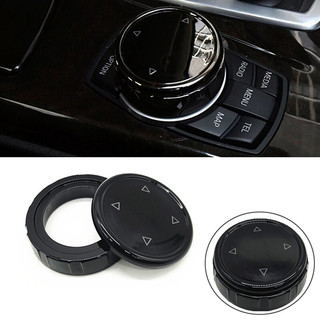 BMW 適用於寶馬 1/3/5 系 F10 F20 F30 汽車配件的汽車多媒體按鈕 iDrive 旋鈕蓋裝飾貼紙