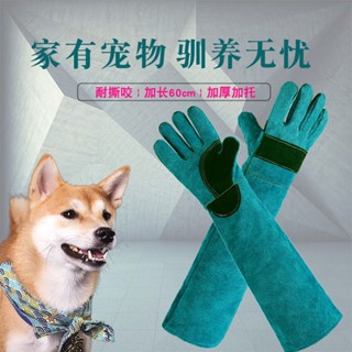 【新店促銷】防狗咬手套 防咬手套 防狗咬貓抓練犬訓練加厚手套 動物寵物洗澡清潔按摩男女專用手套 寵物訓練牛皮防貓抓狗咬傷