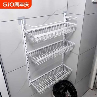 浴室收納架 馬桶置物架 浴室置物架多層收納衛生間墻上免打孔門後簡易收納架雙層加高利用