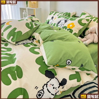 ✨臺灣出貨✨可愛卡通全棉床上四件套100純棉親膚兒童被套床單三件套ins風床品單雙人床三件四件組被罩床單床包雙人加大特大