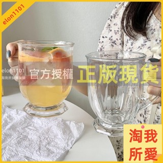 淘我所愛雜貨鋪 大容量把手杯大口杯 ins韓國風大容量玻璃杯果汁奶茶牛奶杯 大容量馬克杯 大杯子 玻璃杯 500ml