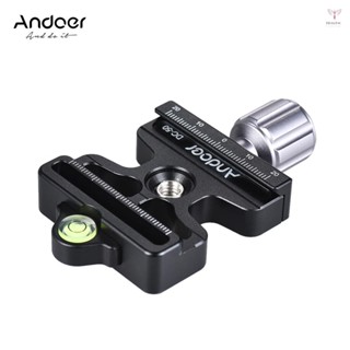 Toyutw)andoer DC-50 專業通用鋁合金快速釋放夾旋鈕式 1/4" 和 3/8" 螺絲孔相容 Arca S