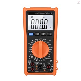 Toyutw)智慧數字萬用表6000計數真有效值自動量程液晶背光電氣測試儀電壓表電流表溫度測量多功能交流直流電壓電流活w