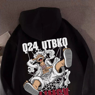 【臺灣出貨 高品質】480g日系帽t 秋冬季美式復古海賊王印花oversize 大尺碼上衣 美式帽t男 長袖 上衣男帽踢