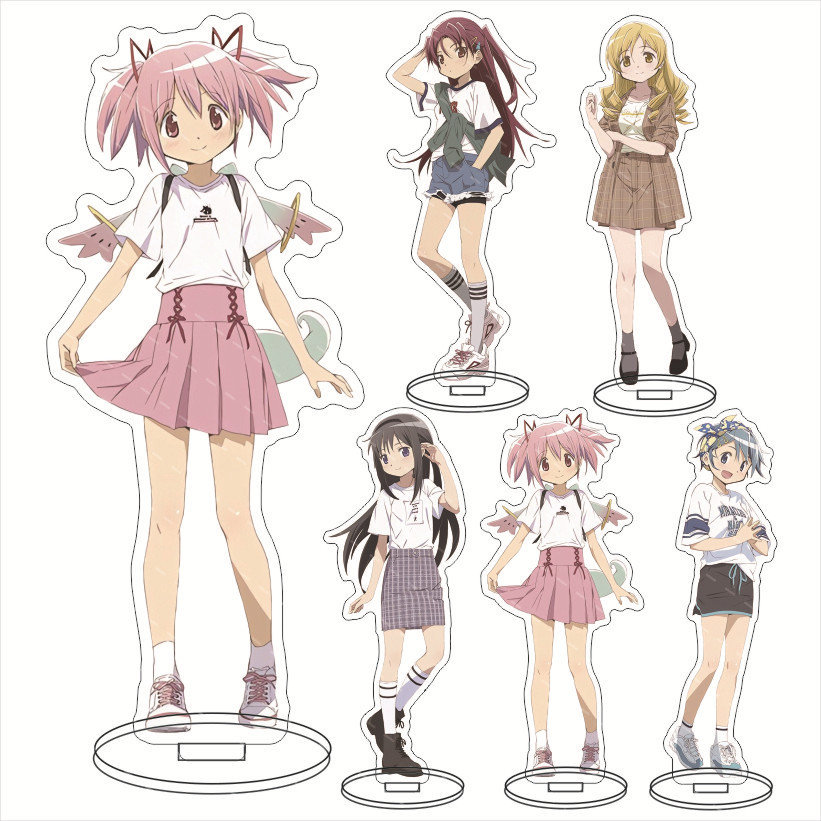桌麵擺件 魔法少女小圓 Puella Magi Madoka Magica  鹿目圓 曉美燄 巴麻美 佐倉杏子 擺件