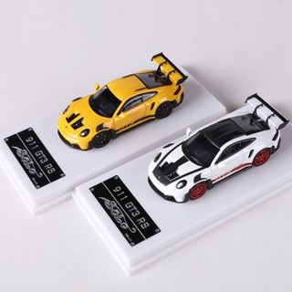 SOLO 1:64保時捷911 GT3RS模擬合金汽車模型gulf海灣塗裝