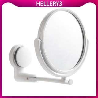 [HelleryQ] 壁掛式化妝鏡,6 英寸單/雙面浴室放大鏡,圓形浴室配件