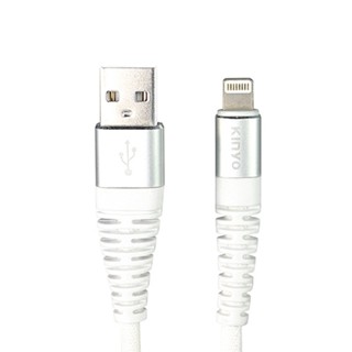 【KINYO 耐嘉】USB-A901 蘋果6A超快充數據線-白 1.2m