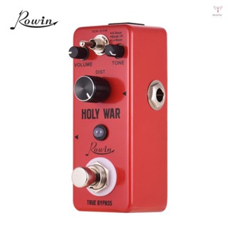 Toyutw)rowin HOLY WAR 模擬重金屬失真吉他效果踏板 3 工作模式鋁合金外殼真正的旁路
