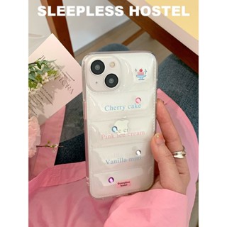 ins冰淇淋色英文 羽絨服手機殼 適用iphone16保護殼15 14 13 promax 12 11蘋果保護套 保護殼