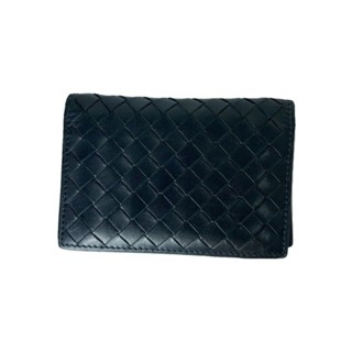 BOTTEGA VENETA 寶緹嘉 博特加威尼塔卡片盒皮革黑色素色男士印花 日本直送 二手