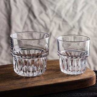 冷飲杯 咖啡杯 果汁杯 復古玻璃杯dirty澳白美式冰咖啡杯ins網紅餐廳拉花拿鐵杯威士忌杯