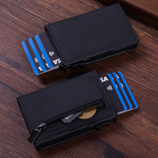 碳纖維 Rfid 信用卡夾男士錢包錢袋奢侈品牌簡約修身薄錢包錢包男