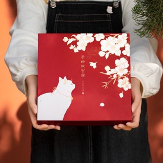 故宮文創手繪宮貓筆記本禮盒高顔值書簽膠帶手賬本子開學生日禮物