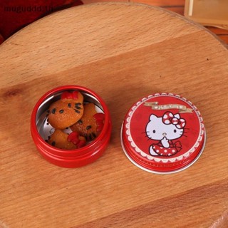 ɞmc 1Box 1:12娃娃屋微型Hello Kitty餅乾三麗鷗KT貓糖果盒模型裝飾玩具娃娃屋配件(dd)