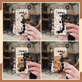 小熊手鏈軟殼小米黑鯊4/4S/4 Pro/4S Pro手機殼趣味個性黑珍珠掛飾防塵潮流創意青春卡通簡約可愛奢華男女款
