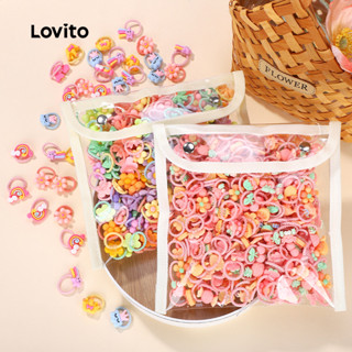 Lovito 休閒素色馬卡龍色髮帶適合嬰幼兒 LCS099080
