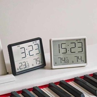 震動鬧鐘 鬧鐘 纖薄磁吸冰箱廚房電子時鐘學生宿舍數字鬧鐘多功能電子溫溫度檯鐘