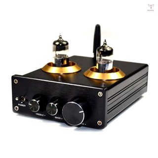 Toyutw)6j5 真空管放大器前置放大器 BT 前置放大器 AMP 帶音量高音低音調節功能,適用於家庭影院
