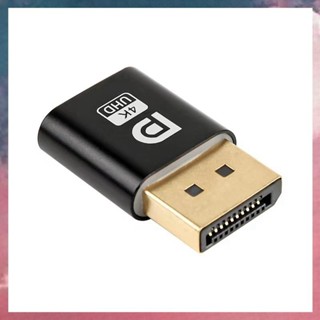 (G Q X A)4K Displayport 虛擬插頭 DP 虛擬顯示適配器 EDID 無頭幽靈模擬器,用於 PC 圖