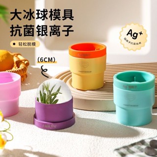 ⭐現貨熱賣⭐捨裡威士忌冰球模具家用食品級矽膠冰格冰箱圓形製冰盒大冰塊模具