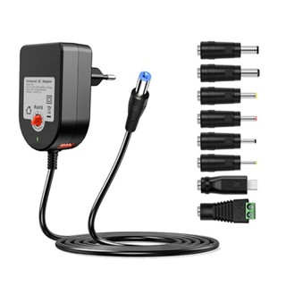NICE 可調 12V DC100-240V 至 DC5521 電源適配器 100-240V 輸入帶安全保護