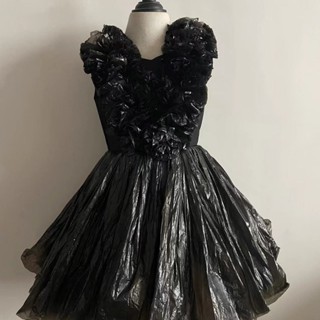 環保袋手工自製幼兒園親子服裝環保走秀創意5516兒童diy時裝秀