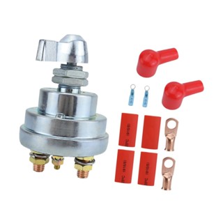[PraskudeTW] 12V 24V 電池斷開開關組旋鈕開關用於 RV ATV 更換維修零件簡單安裝開關