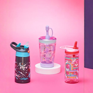 Smiggle兒童水杯最新款卡通人物小學生幼兒園400ml,560ml,650ml,700ml吸管水壺