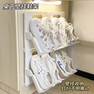 立式鞋架簡易摺疊小省空間宿舍桌下辦公家用門口收納
