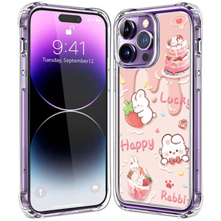 Lucky Happy 可愛動物彩繪外殼-豪華軟矽膠防震殼適用於 OPPO Reno 12F 12 8T 8Z 8 6Z