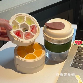 臺灣出貨#夏日必備2025新款冰格咖啡盃自製夏日冰飲製冰盒外齣便攜冷萃盃按壓冰格水壺冰塊盃