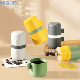 MIQUEL咖啡研磨機,便攜的過濾釀造整合手動咖啡研磨機,快速研磨手搖帶杯咖啡豆研磨機濃縮咖啡