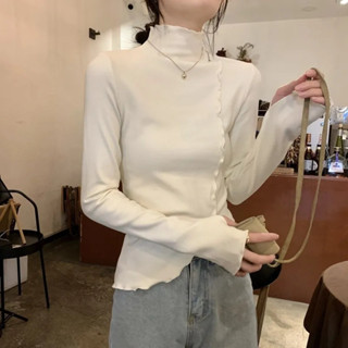 衣時尚 上衣長袖T卹 發熱衣 保暖 S-XL 新款德絨高領打底衫女內搭修身長袖t卹上衣MB045-16529.