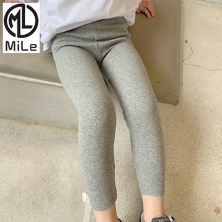【ML】90-130CM 德絨 春秋款 兒童 素色內搭褲 女童寶寶 秋冬 保暖 外穿 素色百搭 衛生褲 童褲